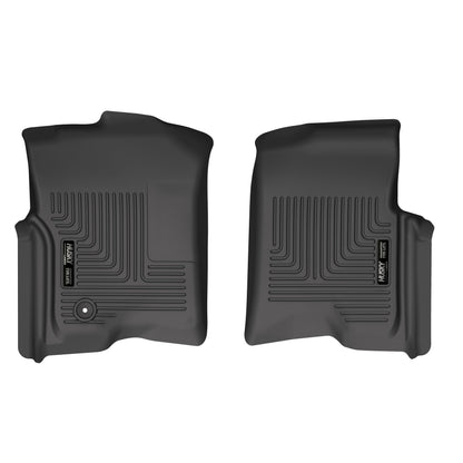 Husky Liners 55901 Husky Liners X-act Contour Floor Mats – Fits 2004-2008 Ford F-150 All Cabs w/Out Manual Shifter; 2006-2008 Lincoln Mark LT – Front Row, 2-pc Black - 55901