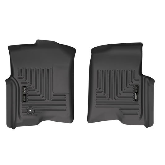 Husky Liners 55901 Husky Liners X-act Contour Floor Mats – Fits 2004-2008 Ford F-150 All Cabs w/Out Manual Shifter; 2006-2008 Lincoln Mark LT – Front Row, 2-pc Black - 55901