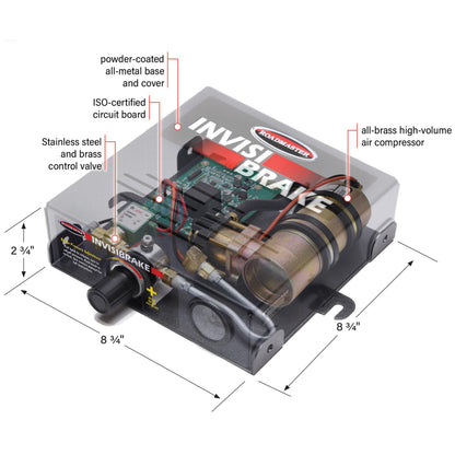 ROADMASTER 8700 Roadmaster 8700 Invisibrake Support Braking System with Emergency Breakaway System fits Towed Vehicles with Vacuum-Powered Brakes | 5-100 PSI Brake Pressure | Made in the USA