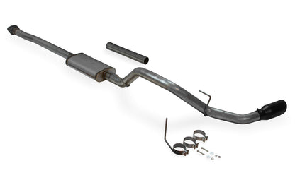 FLOWMASTER 717864 Flowmaster 717864 FlowFX Cat-Back Exhaust Kit 3 Inch 409 Stainless Steel 4.5 Inch Black Ceramic Coated 304 Stainless Steel Tip Compatible with 2009-2014 Ford F-150 3.5L Ecoboost 4.6L 5.0L 5.4L