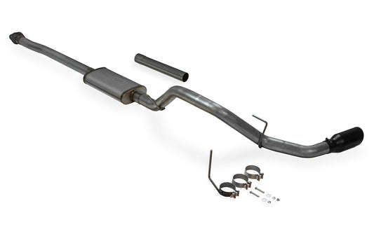 FLOWMASTER 717864 Flowmaster 717864 FlowFX Cat-Back Exhaust Kit 3 Inch 409 Stainless Steel 4.5 Inch Black Ceramic Coated 304 Stainless Steel Tip Compatible with 2009-2014 Ford F-150 3.5L Ecoboost 4.6L 5.0L 5.4L