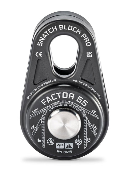 FACTOR 55 00280-06 Factor 55 00280-06 Snatch Block Pro Compact and Lightweight Snatch Blocks. Ideal for Ultimate Performance Without compromising on Heavy Bulky Equipment