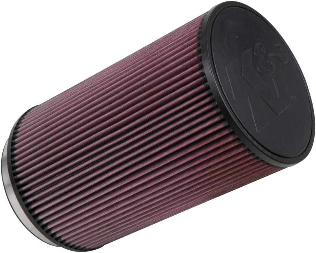 K&N FILTER RU-3040 K&N High-Flow Original Lifetime Universal Clamp-On Air Filter: High Performance, Premium, Washable: Flange Diameter: 6 In, Filter Height: 12 In, Flange Length: 1 In, Shape: Round, RU-3040