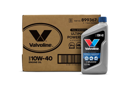 VALVOLINE 899367 Valvoline 4-Stroke Powersport Full Synthetic Motor Oil 1 Quart (Pack of 6)