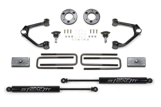 FABTECH K1152M Fabtech K1152M Ball Joint Control Arm Lift System 1.5 in. Lift w/Rear Stealth Shocks Ball Joint Control Arm Lift System