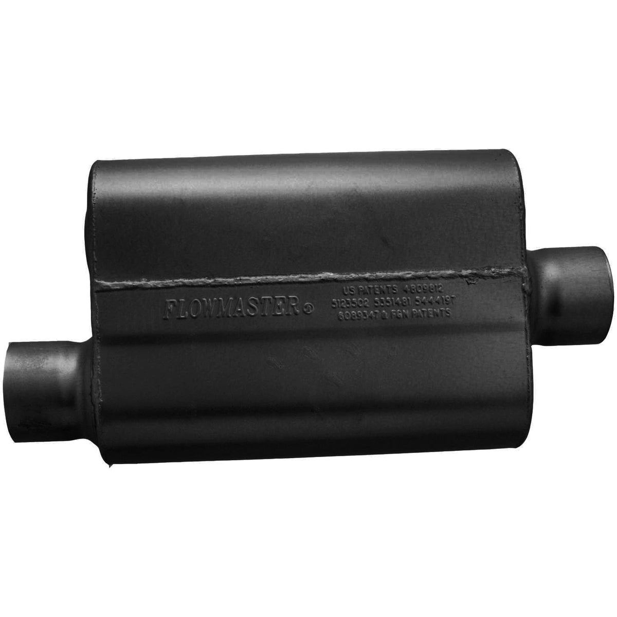 FLOWMASTER 943041 Flowmaster 943041 40 Delta Flow Muffler - 3.00 Offset In and 3.00 Center Out - Aggressive Sound