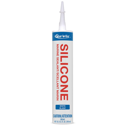 STAR BRITE 082121 STAR BRITE Marine Silicone Sealant White - Waterproof