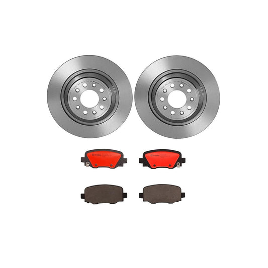BREMBO KT00672 Brembo KT Series Premium Brake Kit (KT00672) for Jeep Cherokee 2014-2014, Cherokee 2016-2021 | High-Performance Brake Pads & Rotors | Direct OE Replacement
