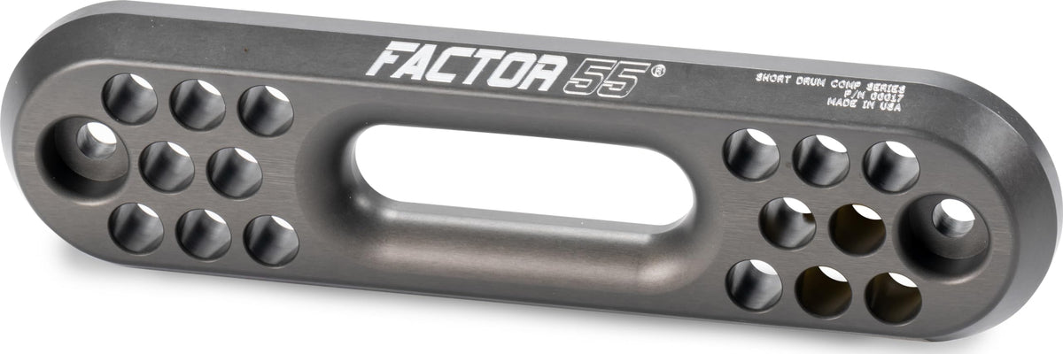 FACTOR 55 00017 Factor 55 Hawse Short Drum Fairlead for Synthetic Winch Rope on Short-Drum Winches, 1.0" Thickness - Gray
