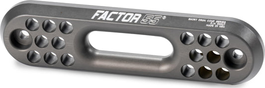 FACTOR 55 00017 Factor 55 Hawse Short Drum Fairlead for Synthetic Winch Rope on Short-Drum Winches, 1.0" Thickness - Gray