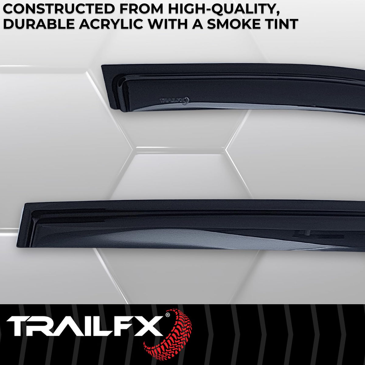 TrailFX 4334H Acrylic Rainguards
