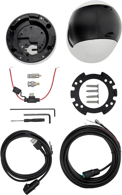 SIONYX C014900 SiOnyx Nightwave Analog Camera, Rugged Ultra-Low Light Night Vision Marine Camera, Flexible Connectivity, Temporary and Permanent Mounting Options, DIY Installation, Black