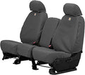 Covercraft Carhartt SeatSaver Custom Seat Covers — Fits 2017-2019 Chevrolet Silverado/GMC Sierra 1500/2500/3500 (2019 1500 Old Body Style) — 1st Row 40/20/40 Bench Seat, Duck Weave Gravel