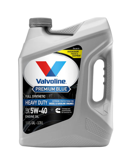 VALVOLINE 774038 Valvoline Premium Blue Extreme SAE 5W-40 Full Synthetic Diesel Engine Oil 1 GA