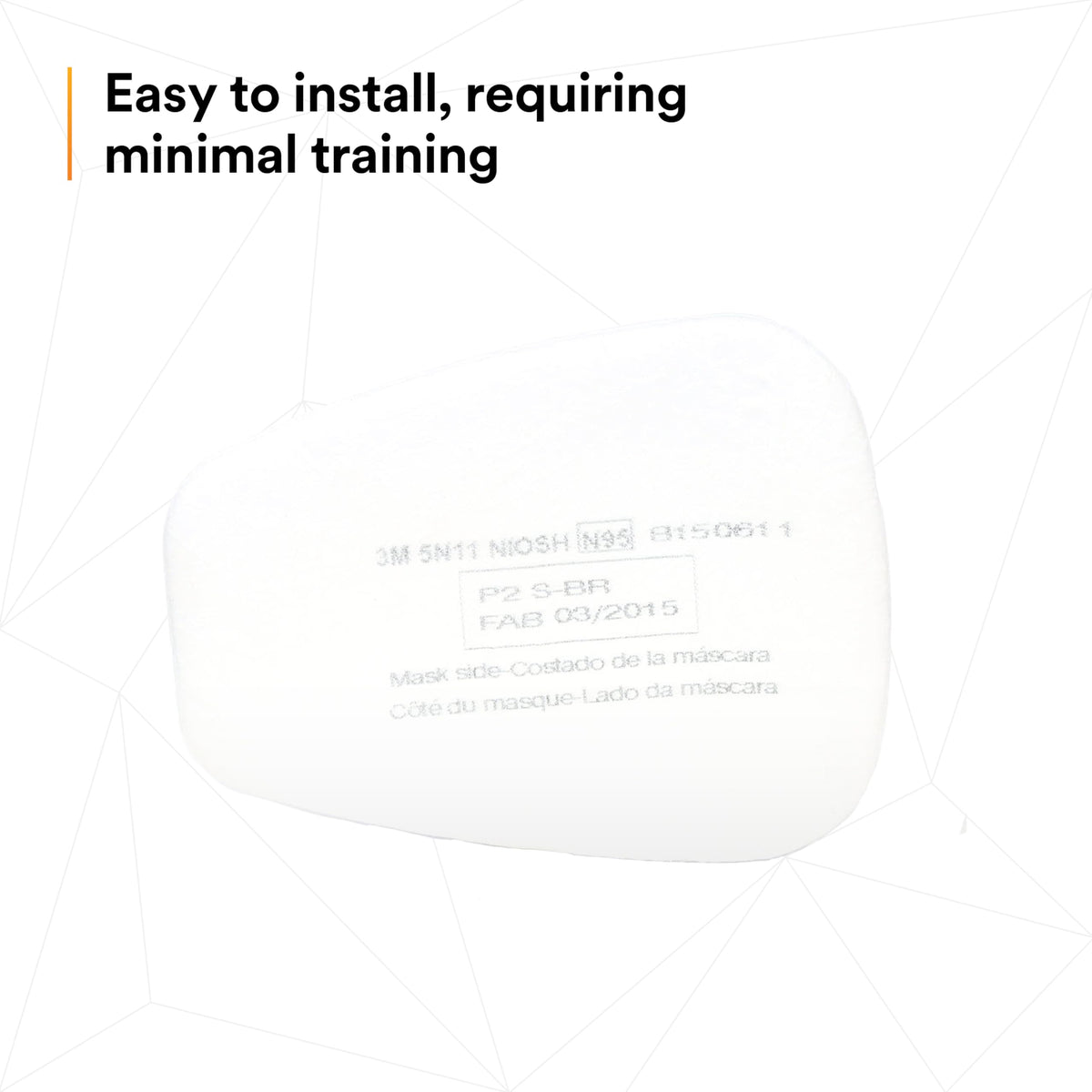 3M 46464 3M N95 Respirator Filter 5N11, 10 Pack