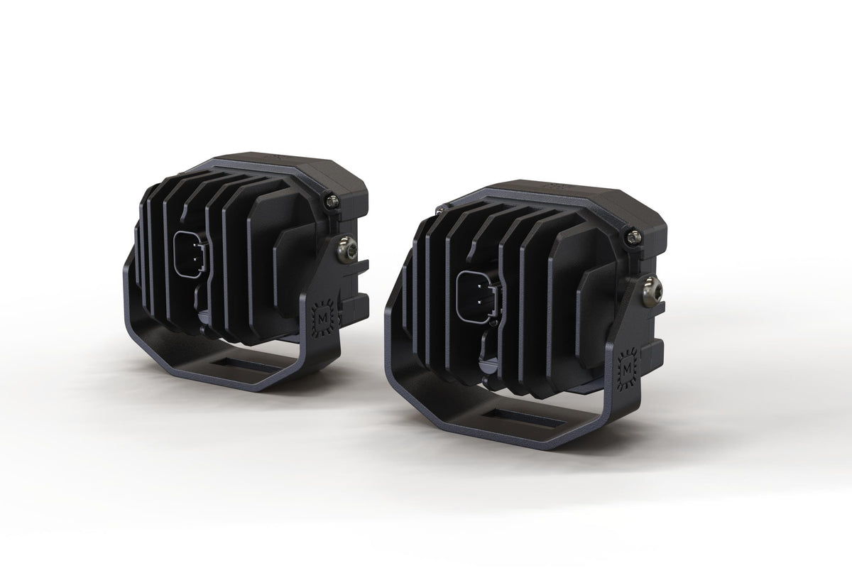 MORIMOTO BAF012.2 Morimoto BAF012.2: 4Banger 2.0 Hxb Led Pods (Sae Wide/Yellow)(Set)