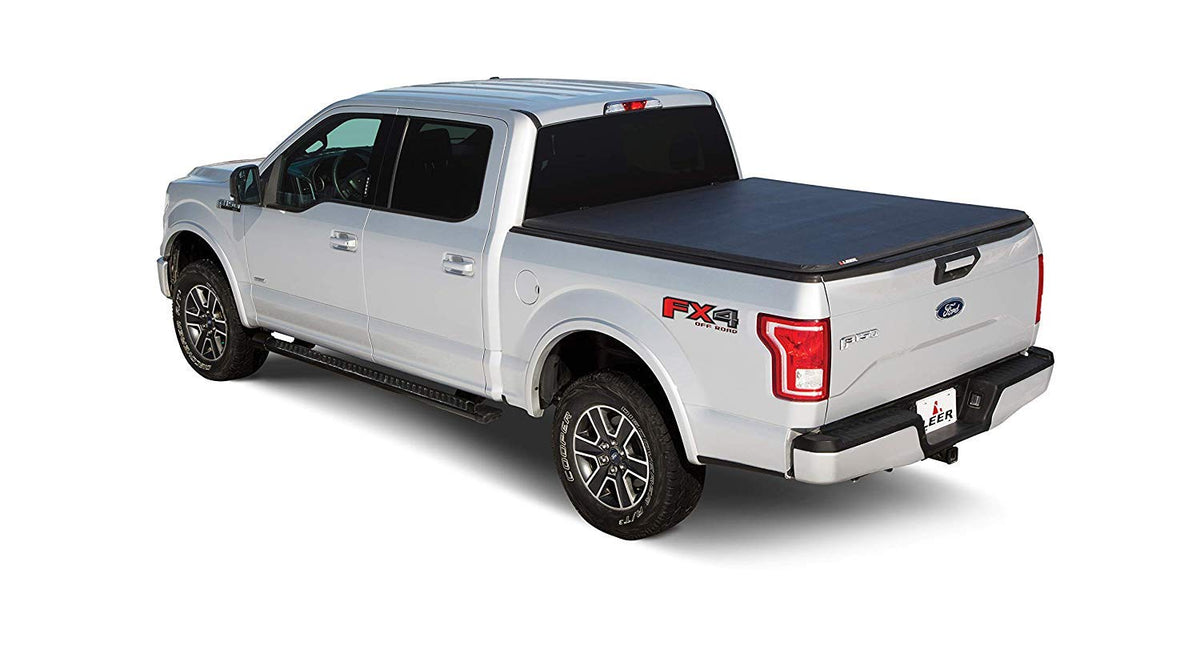 LEER 630112 LEER Latitude | Fits 2015-2026 Ford F-150 with 5.6 FT Bed | Easy Install, Soft Tri-Fold Truck Bed Tonneau Cover
