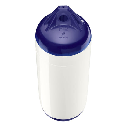 POLYFORM 94-211-739 Polyform F-Series Boat Fender F-2 Standard Blue Ropehold - White