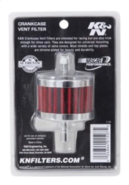 K&N FILTER 62-1090 K&N Vent Air Filter/ Breather: High Performance, Premium, Washable, Replacement Engine Filter: Flange Diameter: 0.25 In, Filter Height: 1.5 In, Flange Length: 0.875 In, Shape: Breather, 62-1090