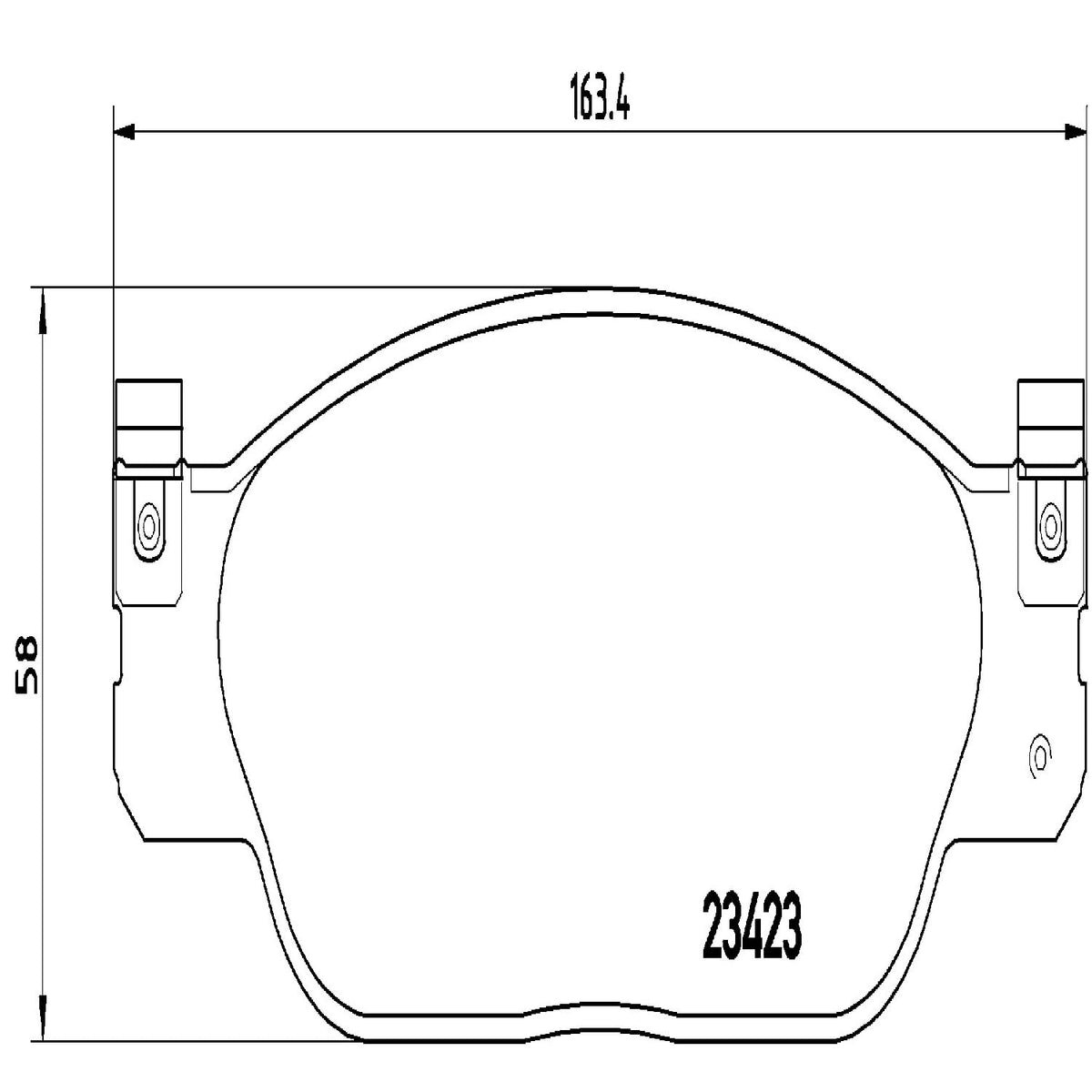BREMBO P36012 Brembo P36012 Low-Met Front Disc Brake Pad Set FORD USA/JAGUAR/LINCOLN OE# XR858178