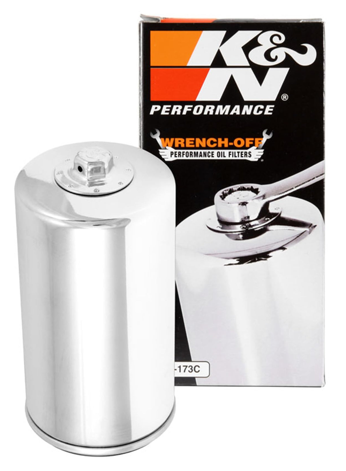 K&N FILTER KN-173C K&N Motorcycle Oil Filter: High Performance, Wrench Off Nut, KN-173C
