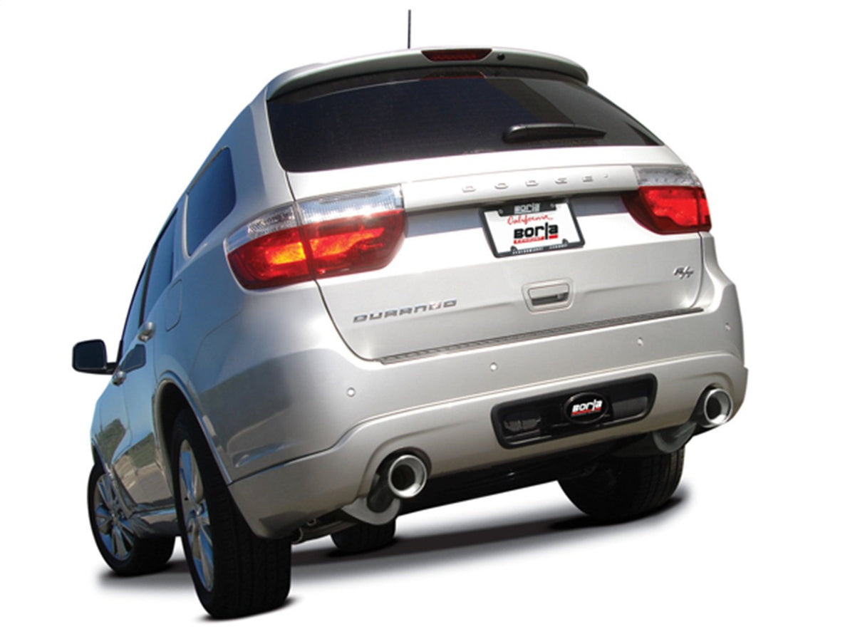 BORLA 140449 BORLA 140449 Cat-Back Performance Exhaust System for Dodge Durango R/T V8 T-304 Stainless Steel S-Type Sound Dual Split Rear Exit Single 4.5" Round T-304 Stainless Steel Tips On Each Side