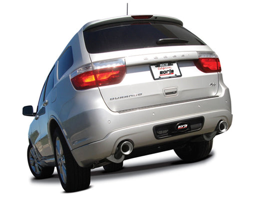 BORLA 140449 BORLA 140449 Cat-Back Performance Exhaust System for Dodge Durango R/T V8 T-304 Stainless Steel S-Type Sound Dual Split Rear Exit Single 4.5" Round T-304 Stainless Steel Tips On Each Side