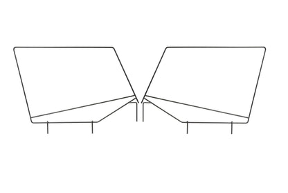 MASTERTOP 15422101 MasterTop 15422101 Soft Top UPPR DR FRMES PR 87-95 WRGLR