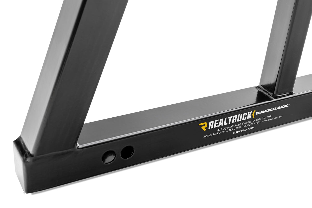 BACKRACK SRX600 RealTruck BACKRACK SRX Rack Shortened Non-Lighted Frame | Black, No Drill | SRX600 | Fits 2004-2025 Ford F-150; 2022-2025 Toyota Tundra; 2019-2025 Chevrolet/GMC Silverado/Sierra 1500 & Others