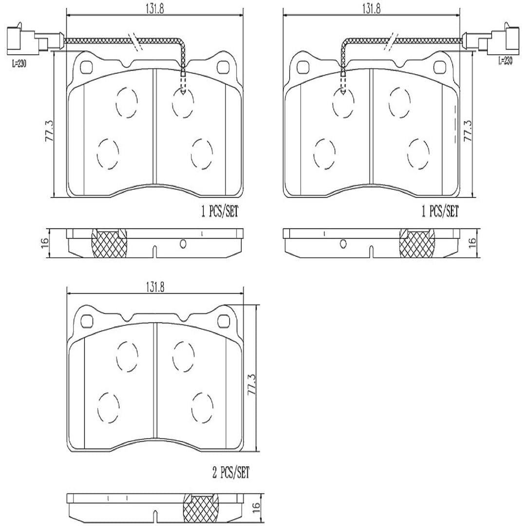 BREMBO P23078N Brembo P23078N Premium Ceramic Front Disc Brake Pad Set ALFA ROMEO/LANCIA/VOLVO OE# 77362226