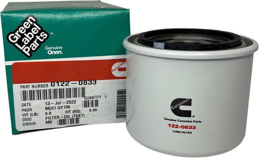 CUMMINS NW 122-0833 CUMMINS NW Cummins 1220833 Onan Quiet Diesel Oil Filter