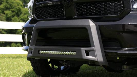 LUND 86521205 Lund 86521205 Revolution Bull Bar with Integrated LED Light Bar, Black Steel for 2010-2018 Dodge Ram 2500/3500
