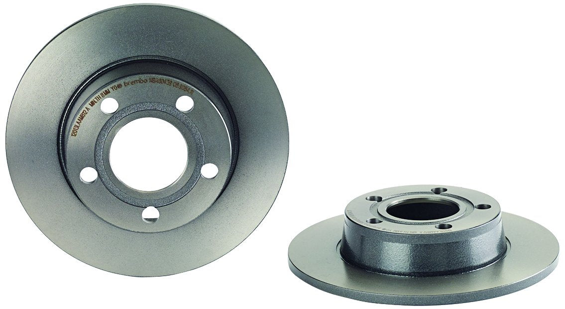 BREMBO 08.9084.11 Brembo 08.9084.11 UV Coated solid Rear Brake Rotor AUDI OE# 4B0615601B