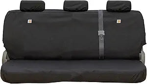 Covercraft Carhartt Super Dux SeatSaver Custom Seat Covers — SSC7432COBK — 2nd Row Solid Bench Seat — Compatible with 2011-2018 Ram 1500, 2019-2022 Ram 1500 Classic, 2011-2022 Ram 2500/3500 — Black