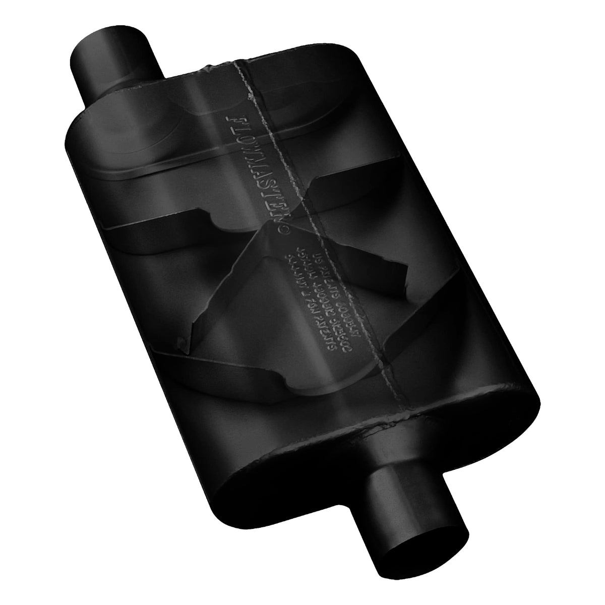 FLOWMASTER 8042541 Flowmaster 8042541 40 Series Muffler 409S - 2.50 Offset In and 2.50 Center Out - Aggressive Sound