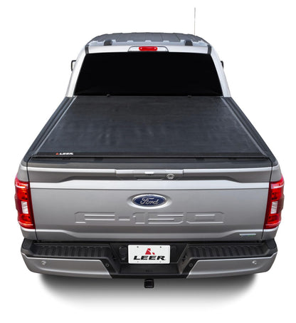 LEER 610112 LEER SR250 Soft Rolling Truck Bed Tonneau Cover, Fits Ford F-150, Years 2015-2025, 5'6" Truck Bed, Black