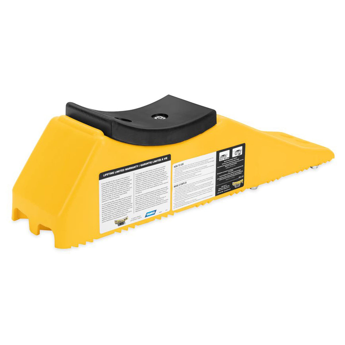 CAMCO 23 Camco Trailer Aid Plus Tandem Trailer Flat Tire Changing Ramp with 5.5" Lifting Capability, Holds Up to 15,000 Pounds, Yellow