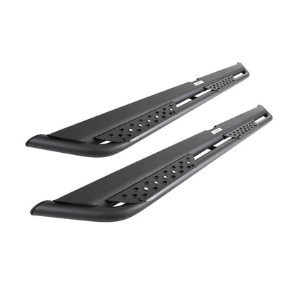 GO RHINO DT4129T RealTruck Dominator Xtreme DT Sidesteps & Brackets | Mild Steel, Textured Black | DT4129T | Fits 2021-2026 Ford Bronco 4-Door (Excludes Bronco Sport)