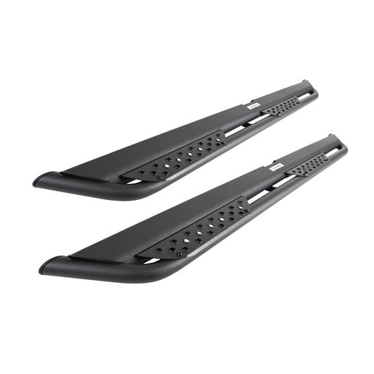 GO RHINO DT4129T RealTruck Dominator Xtreme DT Sidesteps & Brackets | Mild Steel, Textured Black | DT4129T | Fits 2021-2026 Ford Bronco 4-Door (Excludes Bronco Sport)