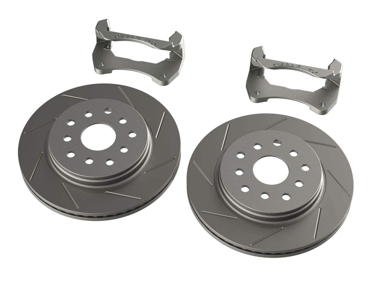 TERAFLEX 4303490 TeraFlex 4303490 Brake Kit (JK Front Performance Rotor Kit with Slotted Rotors)