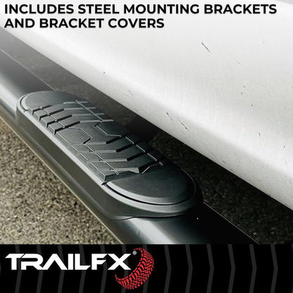 TRAILFX A7067B Trailfx Trail FX A7067B 5" Oval Bent END BAR BLK