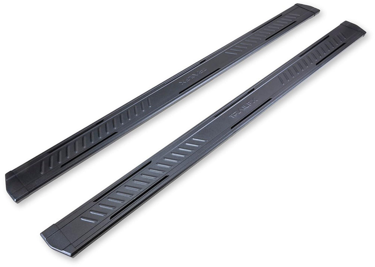 TRAILFX AL6020B TrailFX Running Board AL6020B, 300 Lbs. Weight Capacity, 6.5 Inch Step Area, Rocker Panel Mount, Powder Coated, Black, Aluminum, Welded End Caps/Hardware/Brackets, Fits 2024-2025 Toyota Land Cruiser