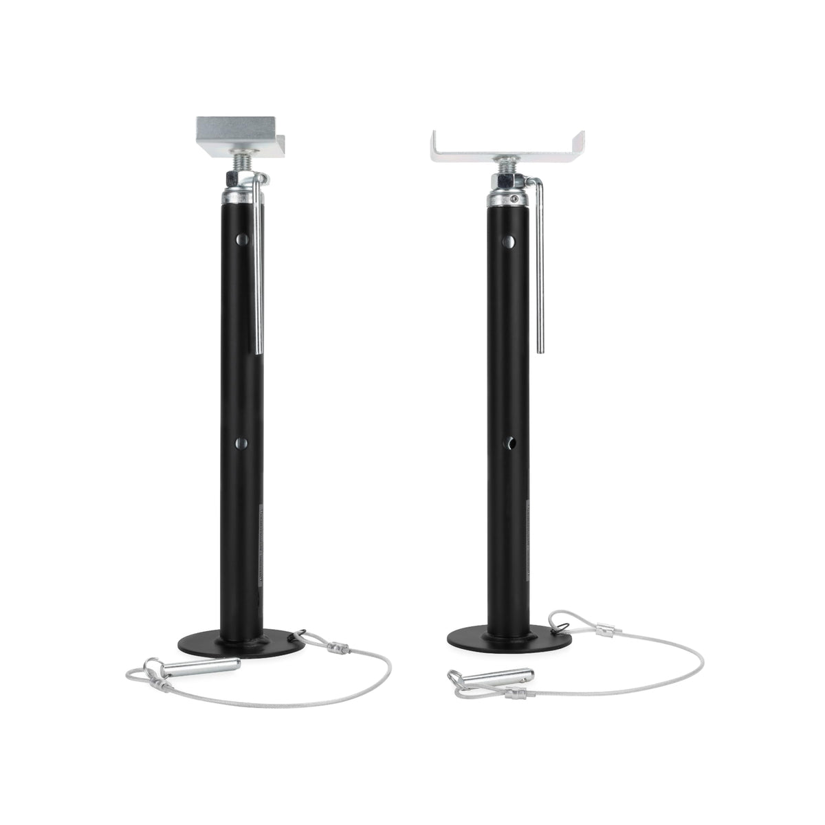 CAMCO 48866 Camco Eaz-Lift RV Slide Out Supports - Heavy-Duty Steel Support Jacks for Camper - Adjustable Height from 19" to 47" with Incremental Lock Positions - Supports Up to 5,000lbs Each - Set of 2 (48866)
