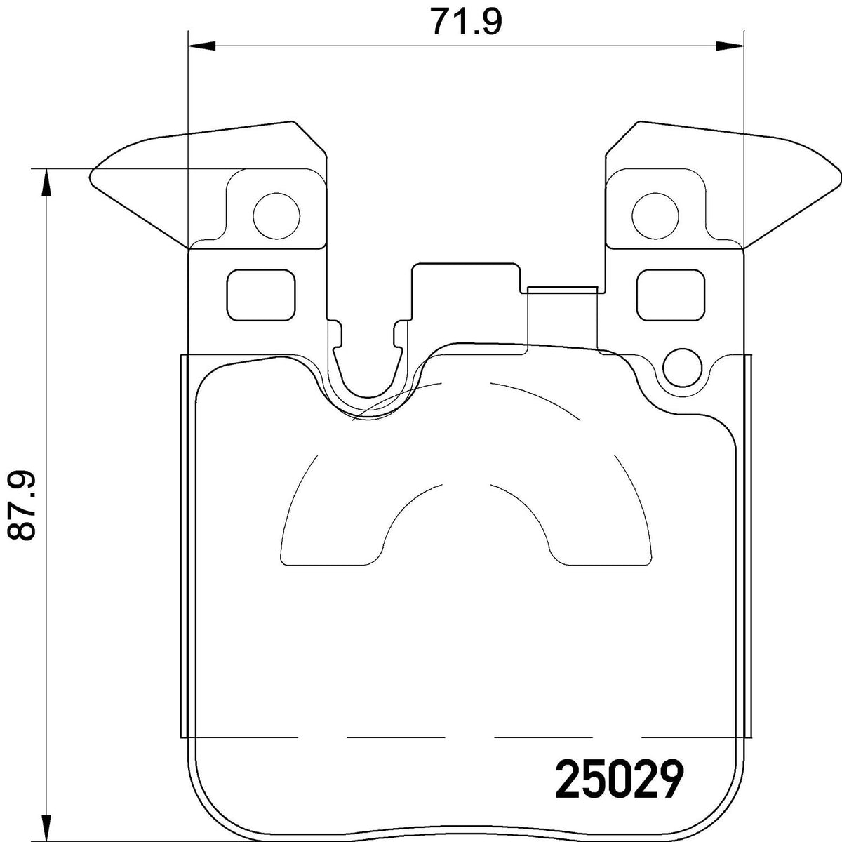 BREMBO P06087 Brembo P06087 Low-Met Rear Disc Brake Pad Set BMW/BMW (BRILLIANCE) OE# 34216887576