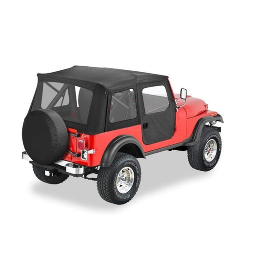 BESTOP 51597-15 Bestop Supertop Classic Black Denim 5159715 for Jeep CJ5 1976-1983