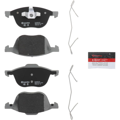 BREMBO P24061N Brembo P24061N Premium Ceramic Front Disc Brake Pad Set FORD/FORD (CHANGAN)/FORD AUSTRALIA/HONGQI/MAZDA/MAZDA (CHANGAN)/VOLVO/VOLVO (CHANGAN) OE# 1321517