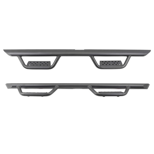 GO RHINO D224054T Go Rhino Dominator Xtreme D2 Sidestep & Brackets | Mild Steel, Textured Black | D224054T | Fits 2019-2024 Chevrolet Silverado & GMC Sierra 1500, 2500 HD, 3500 HD Double Cab (See Description)