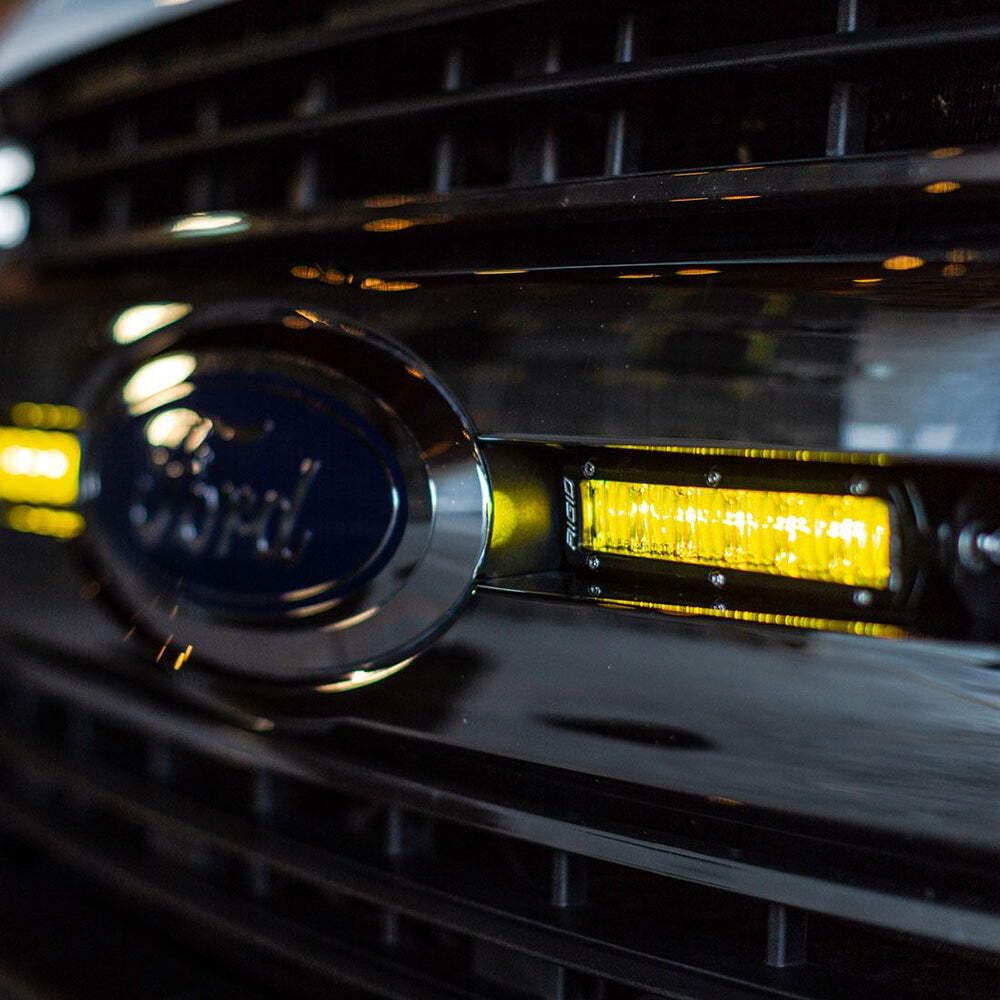 Rigid Industries 906704 RIGID INDUSTRIES SR-Series DOT/SAE J583 6 Inch Selective Yellow LED Fog Light Pair For Auto