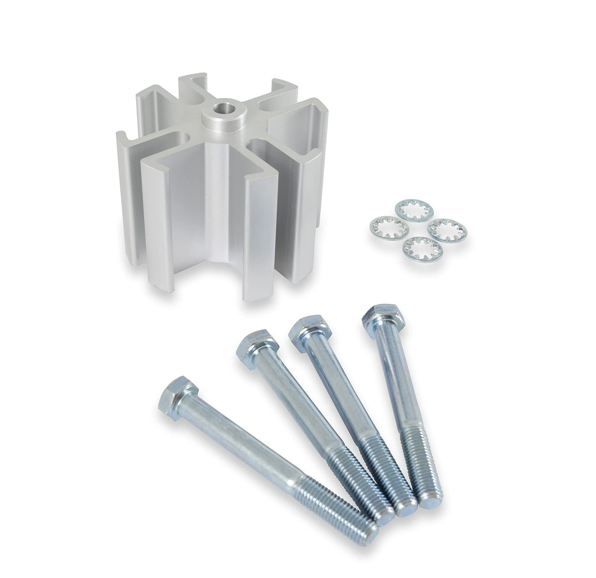 MR GASKET 2393 Mr. Gasket Fan Spacer Kit 2" Gm/Ford, Silver