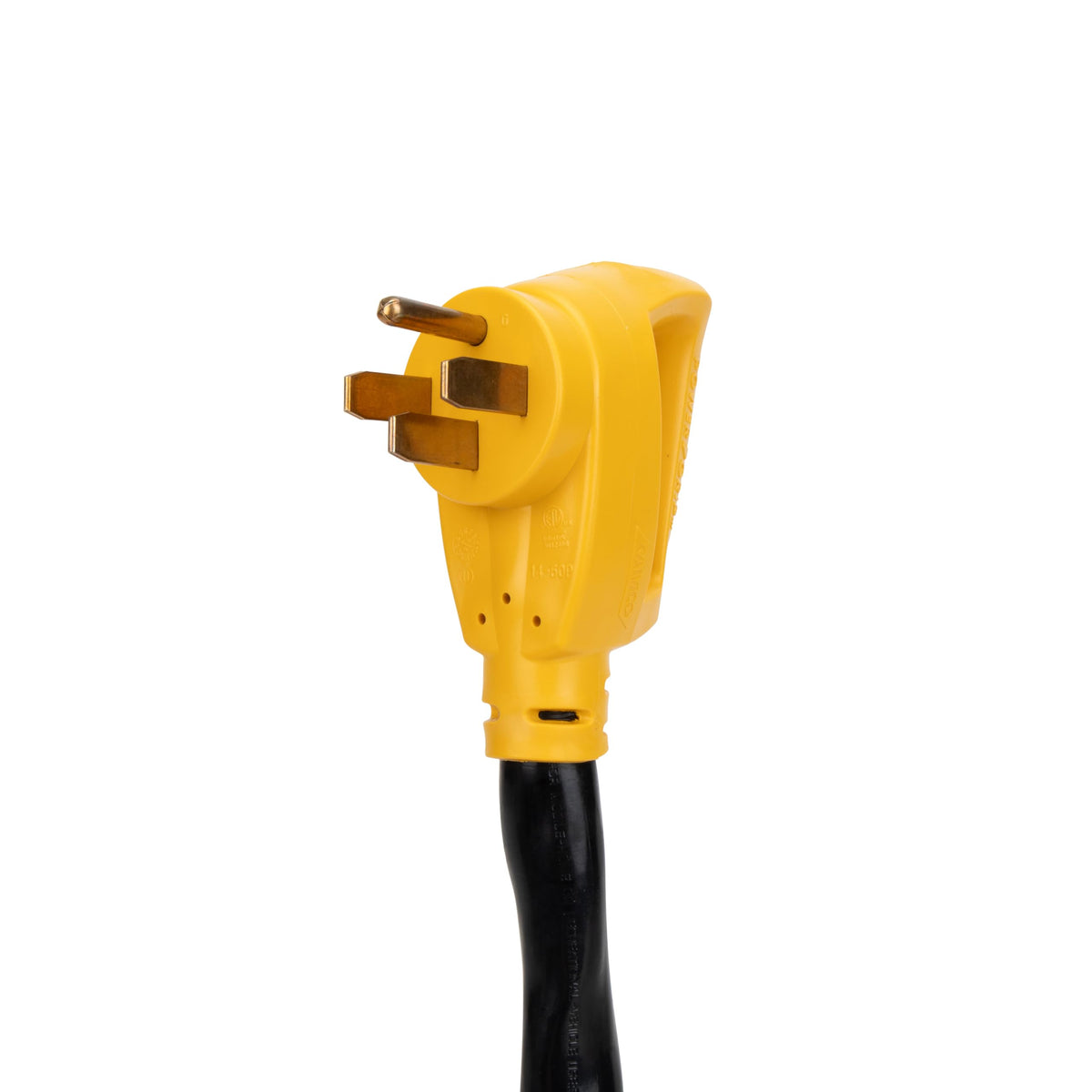 CAMCO 55194 Camco Power Grip 15-Ft 50-Amp Camper/RV Extension Cord - Male to Female (NEMA 14-50P to 14-50R) - Rated for 125-250V/12500W - Features Heavy Duty Copper Wire & Weather Resistant PVC (55194)